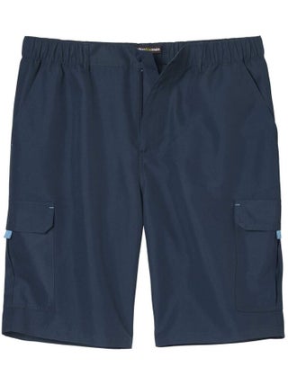 Bermuda Cargo Détente en Microfibre Océan   - ATLAS FOR MEN
