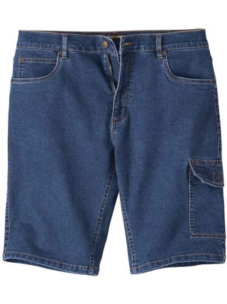 Bermuda Cargo en Jean Stretch Léger - Atlas For Men