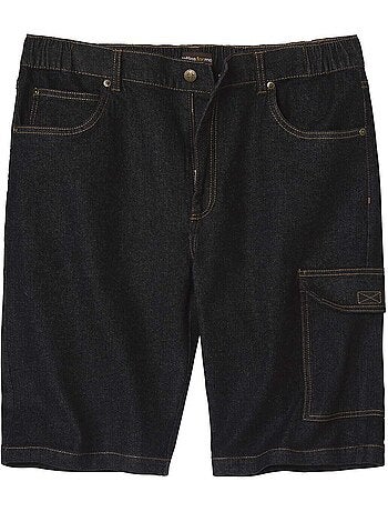 Bermuda Cargo en Jean Stretch Léger - ATLAS FOR MEN