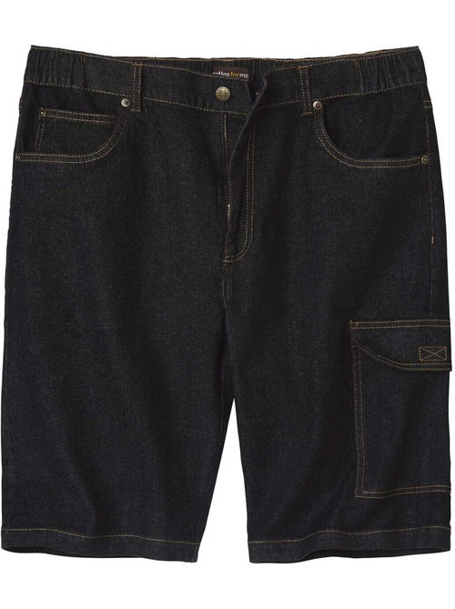 Bermuda Cargo en Jean Stretch Léger  - ATLAS FOR MEN - Kiabi