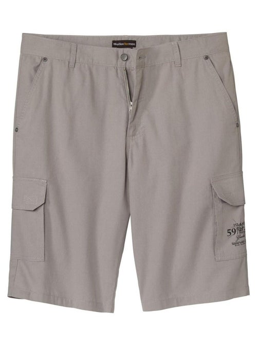 Bermuda Cargo en Toile Légère  - ATLAS FOR MEN - Kiabi