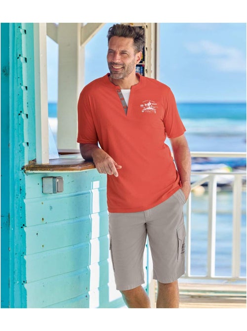 Bermuda Cargo en Toile Légère  - ATLAS FOR MEN - Kiabi