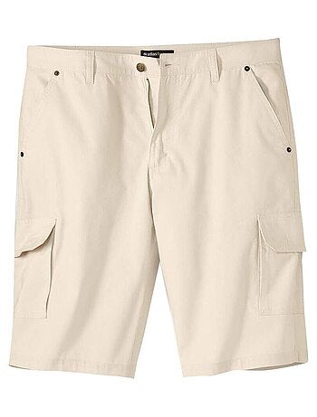 Bermuda Cargo en Toile Bordeaux - ATLAS FOR MEN