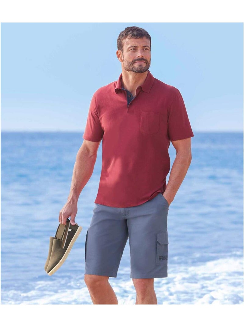 Bermuda Cargo Exploration  - ATLAS FOR MEN Bleu - Kiabi