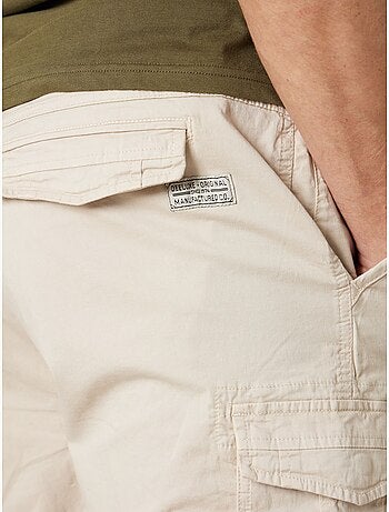 Bermuda cargo homme en coton stretch 'Deeluxe'