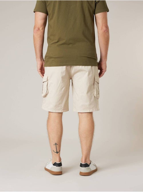Bermuda cargo homme en coton stretch 'Deeluxe' - Kiabi