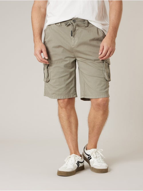 Bermuda cargo homme en coton stretch 'Deeluxe' - Kiabi