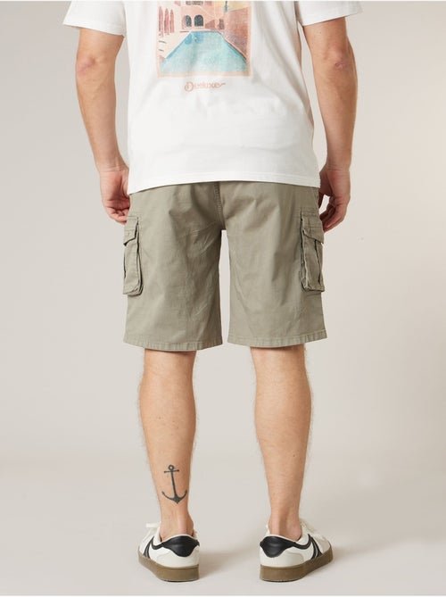 Bermuda cargo homme en coton stretch 'Deeluxe' - Kiabi