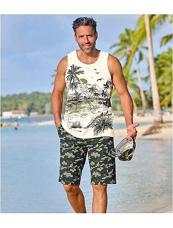Bermuda Cargo Imprimé Camouflage - ATLAS FOR MEN