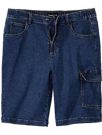 Bermuda Cargo en Jean Stretch Léger - ATLAS FOR MEN