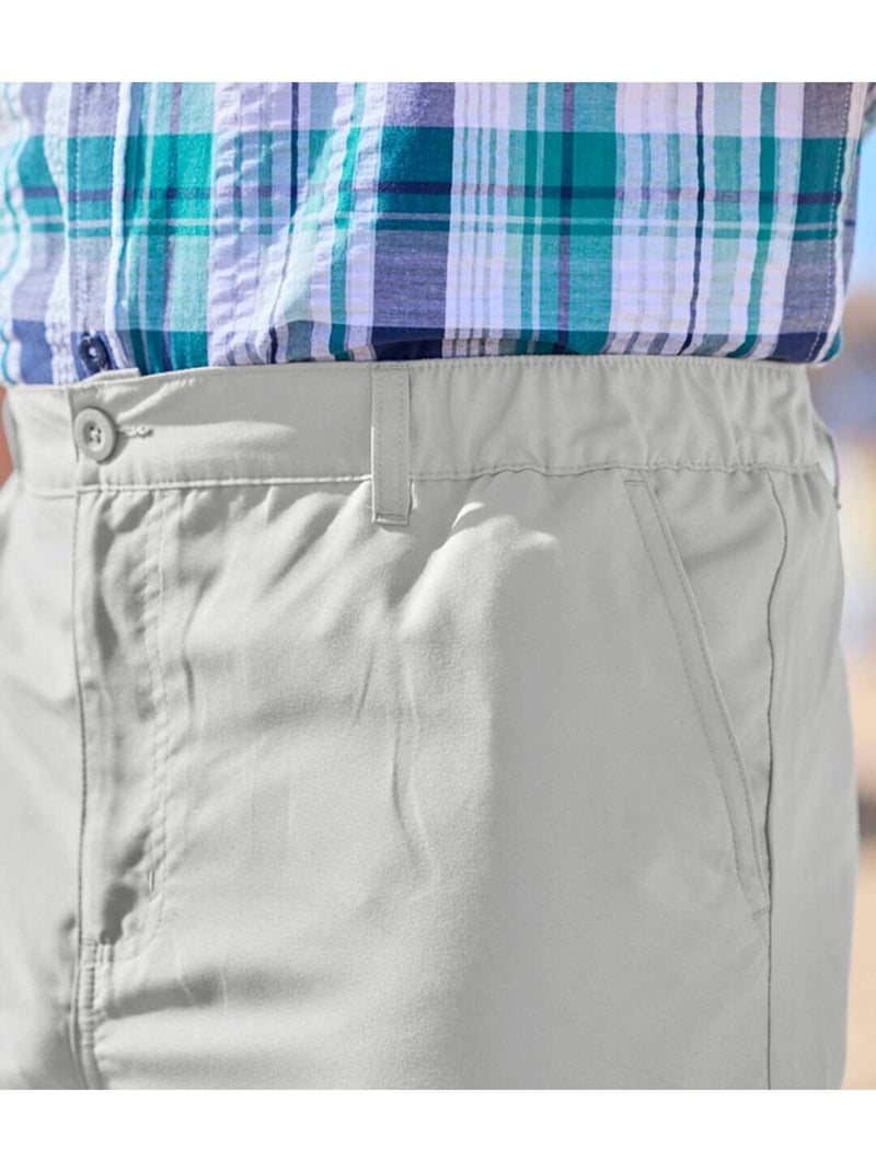 Bermuda Cargo Microfibre Evasion   - ATLAS FOR MEN Gris - Kiabi