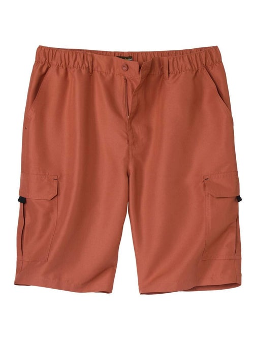 Bermuda Cargo Microfibre Terracotta - Atlas For Men - Kiabi Bermuda Cargo Microfibre Terracotta - Atlas For Men - Kiabi