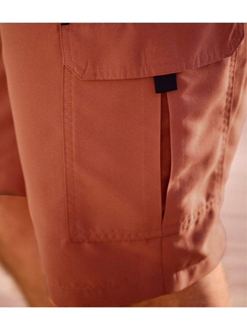 Bermuda Cargo Microfibre Terracotta  - Atlas For Men Rouge brique - Kiabi