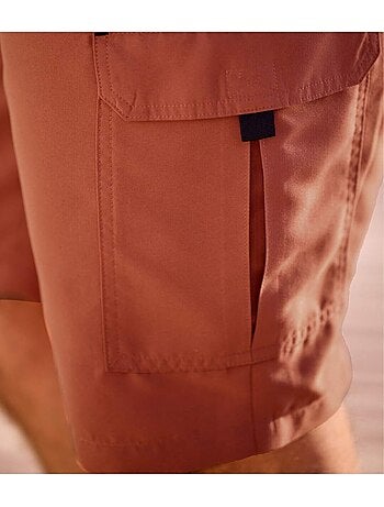 Bermuda cargo microfibre terracotta - atlas for men