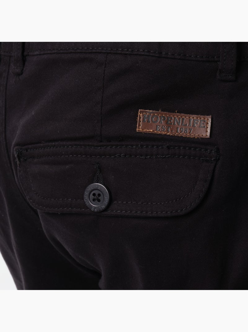Bermuda cargo multi-poches Noir - Kiabi