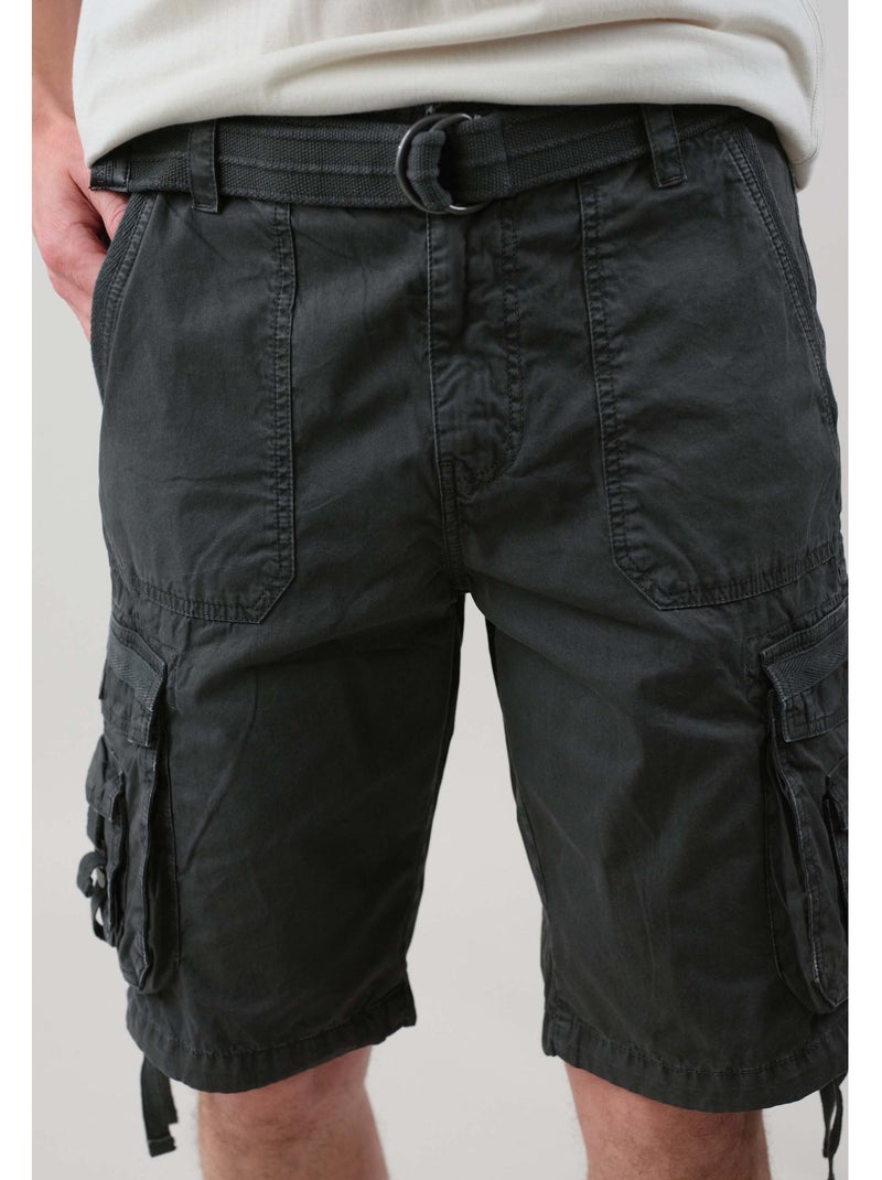 Bermuda casual 'Deeluxe' gris anthracite - Kiabi