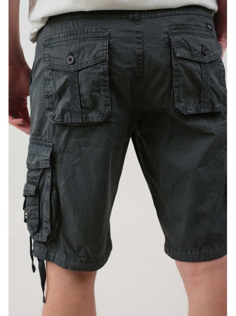 Bermuda casual 'Deeluxe' gris anthracite - Kiabi