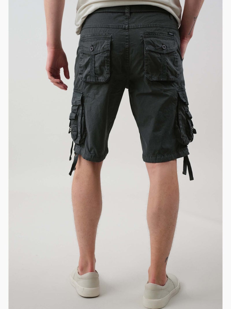 Bermuda casual 'Deeluxe' gris anthracite - Kiabi