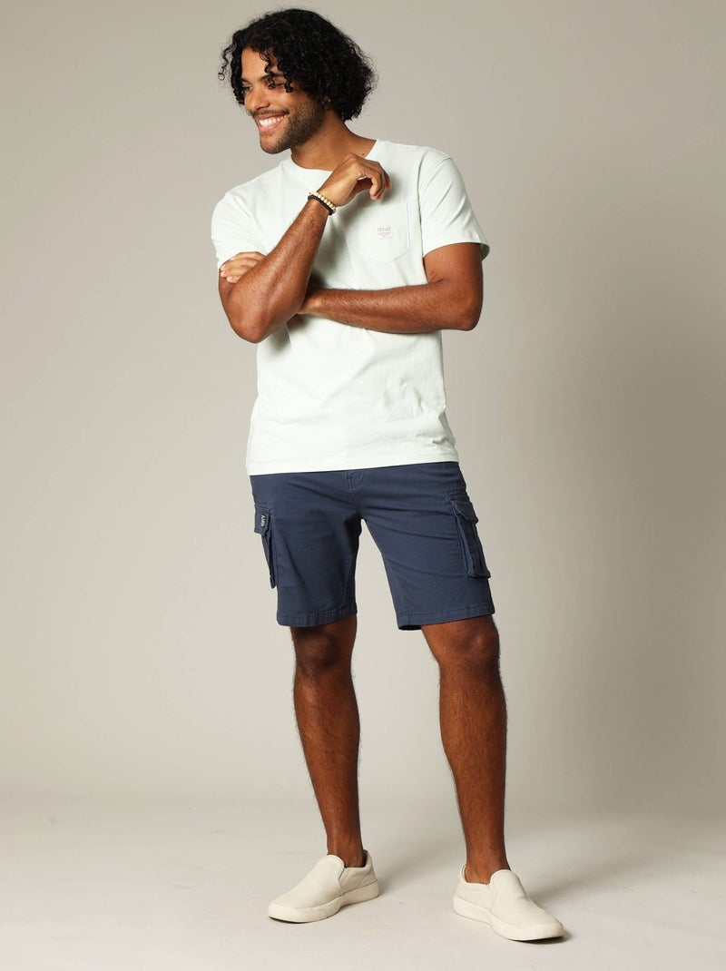 Bermuda casual 'Deeluxe' Indigo - Kiabi