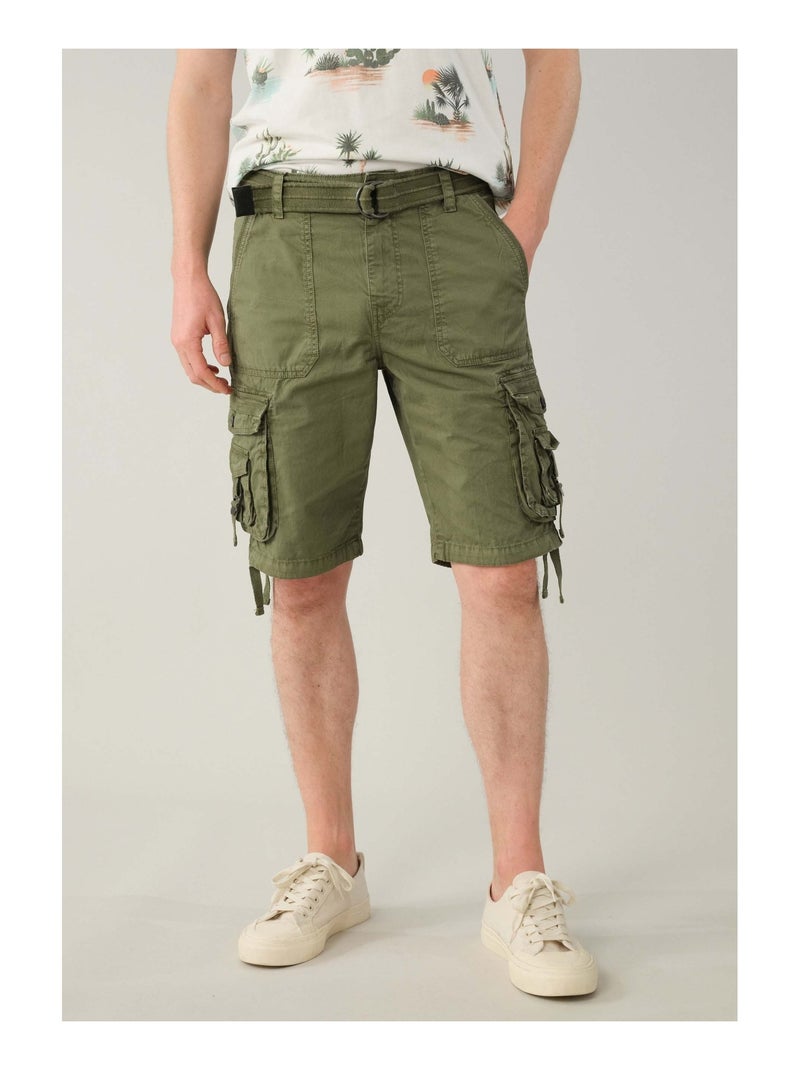 Bermuda casual 'Deeluxe' Vert forêt - Kiabi