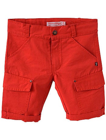 BERMUDA CECILIEN TOILE ROUGE