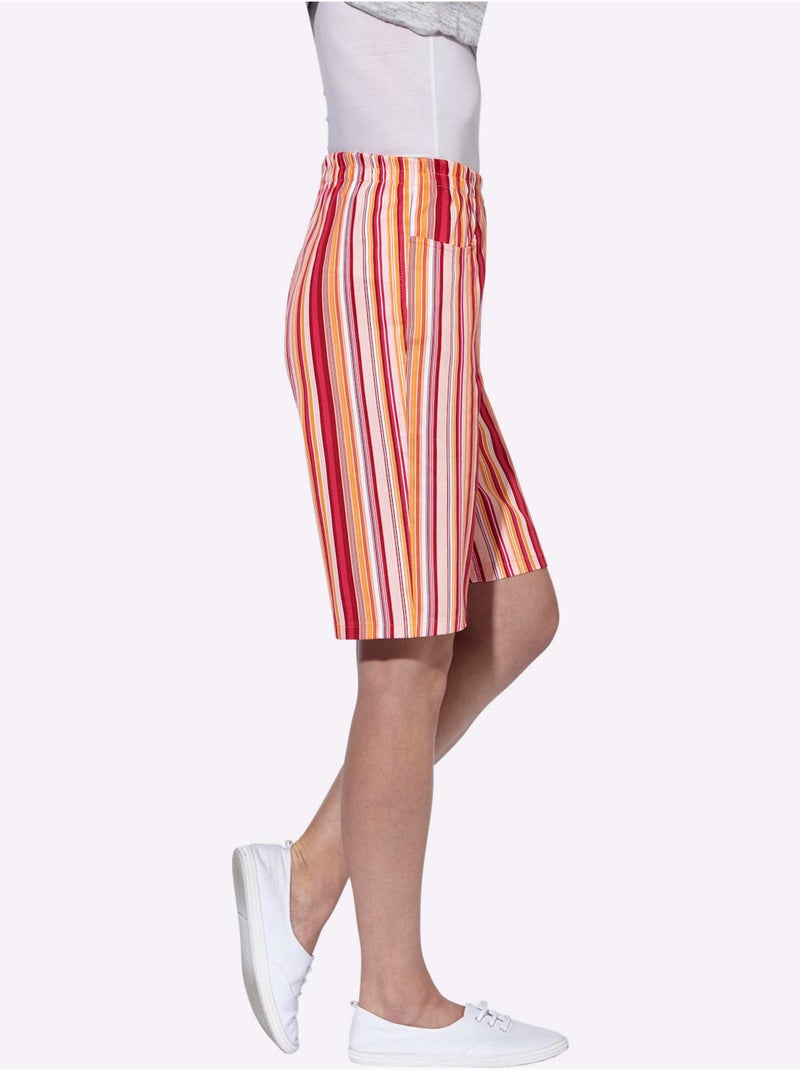 Bermuda Ceinture élastique - Taille Standard - Witt Abricot - Kiabi