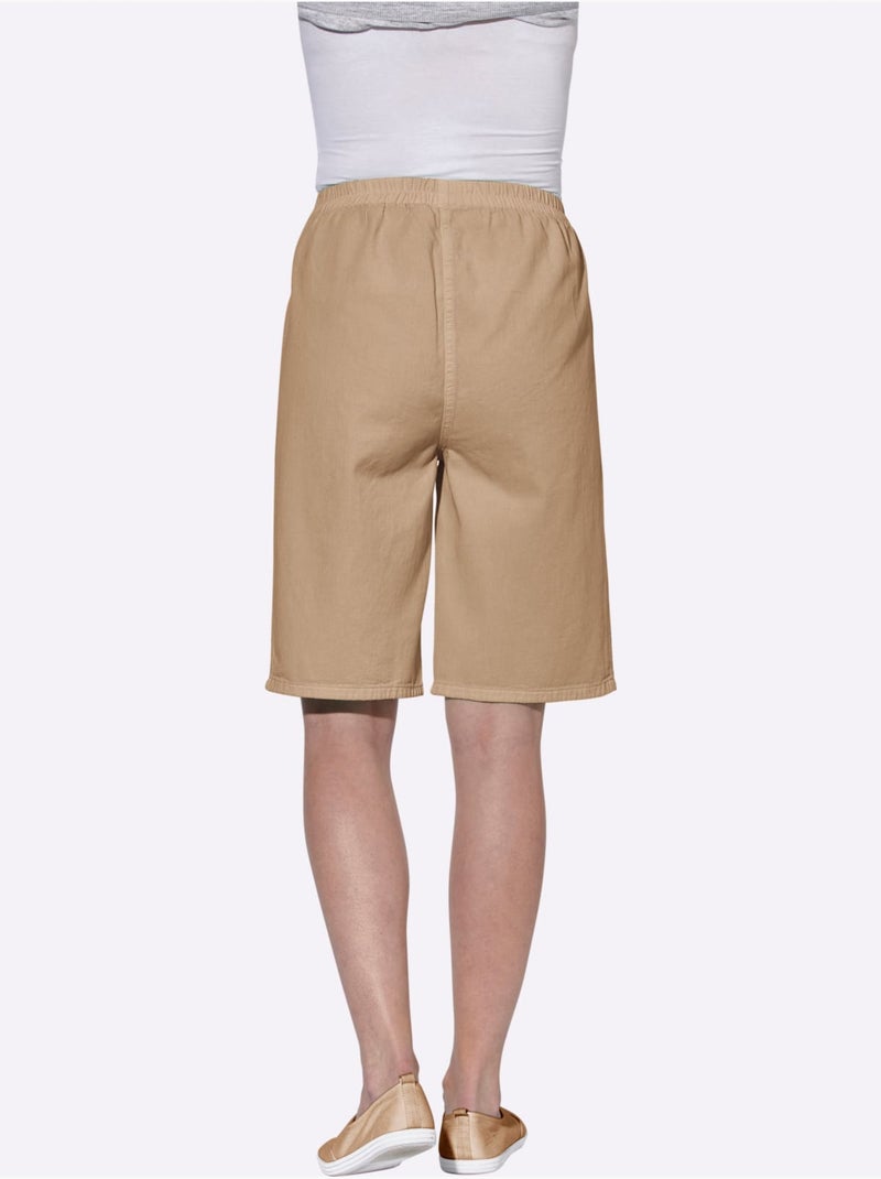 Bermuda Ceinture élastique - Taille Standard - Witt Beige - Kiabi