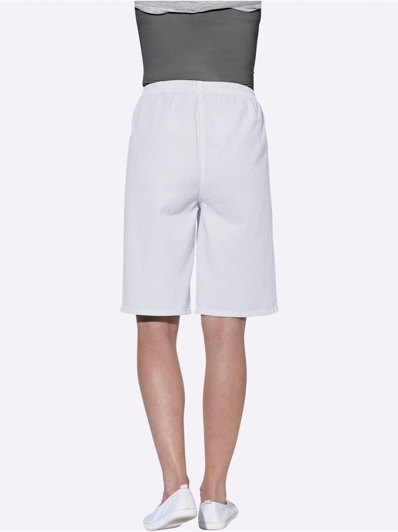 Bermuda Ceinture élastique - Taille Standard - Witt Blanc - Kiabi