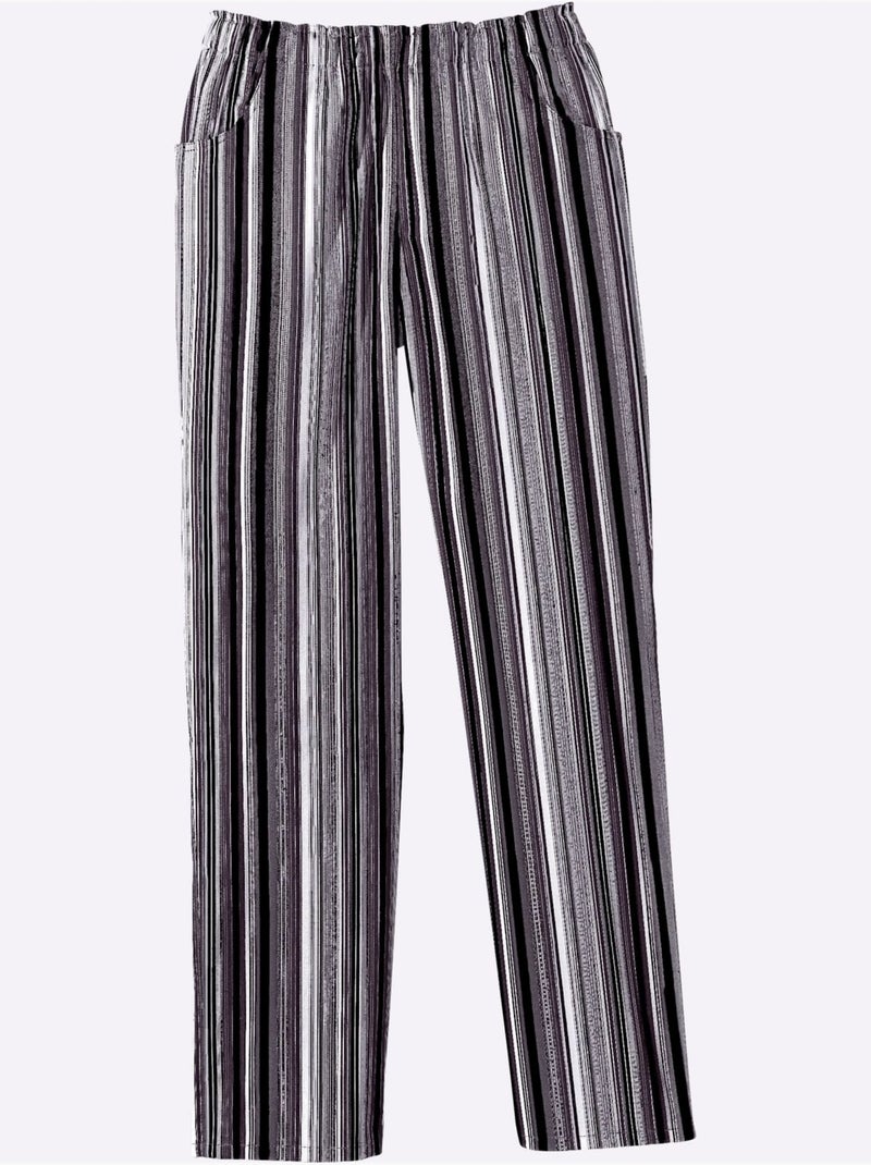 Bermuda Ceinture élastique - Taille Standard - Witt Noir Multicolore Noir - Kiabi