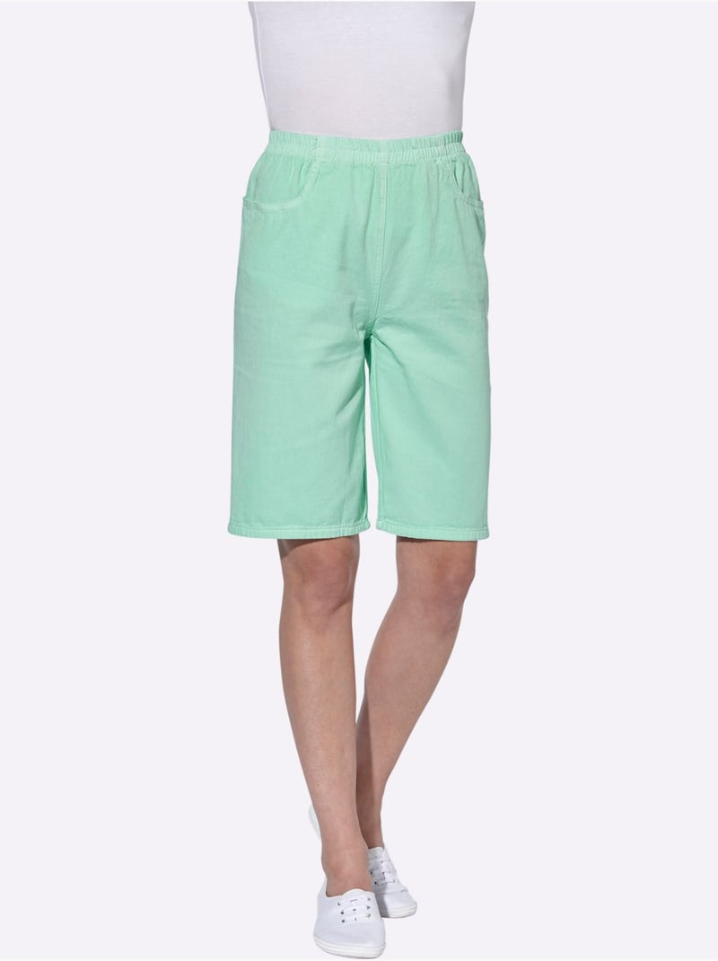 Bermuda Ceinture élastique - Taille Standard - Witt Vert d'eau - Kiabi