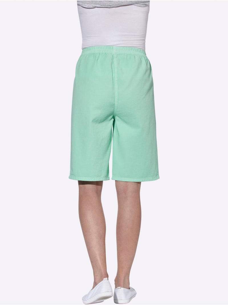Bermuda Ceinture élastique - Taille Standard - Witt Vert d'eau - Kiabi