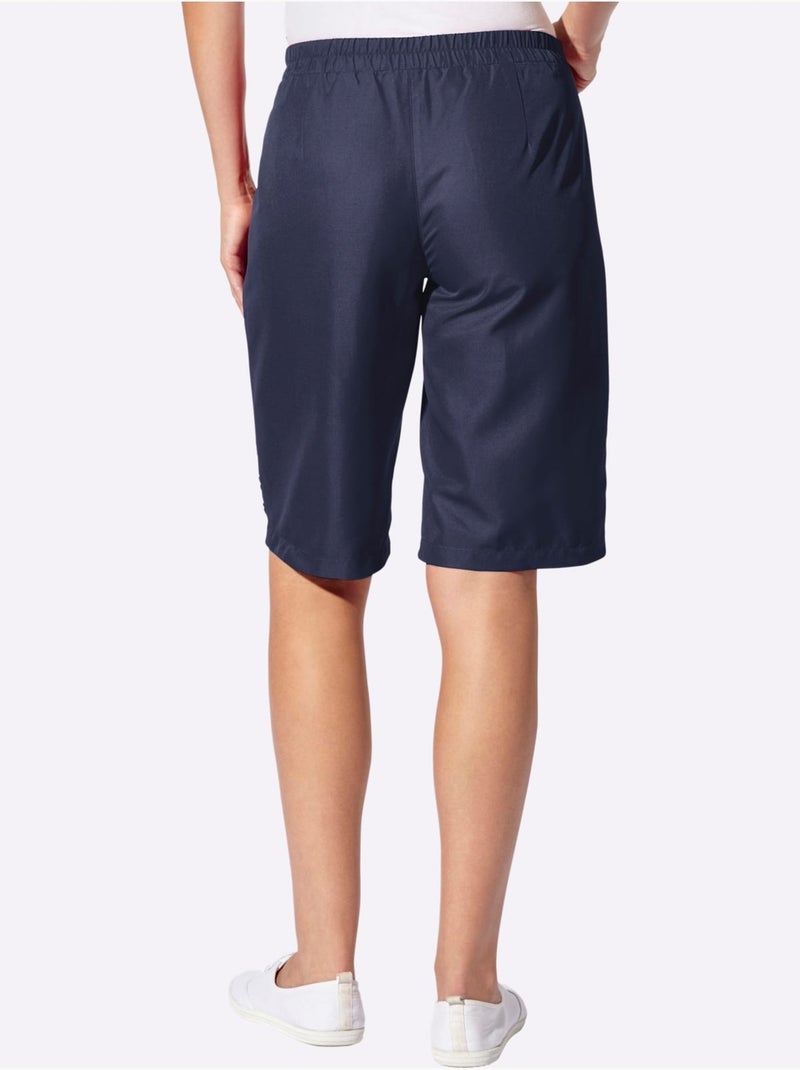 Bermuda Ceinture élastique Au Dos - Taille Standard - Witt Bleu marine - Kiabi