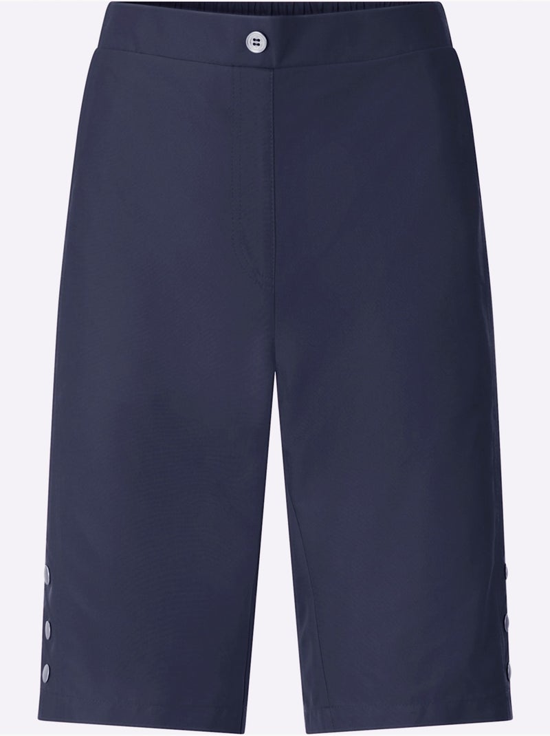 Bermuda Ceinture élastique Au Dos - Taille Standard - Witt Bleu marine - Kiabi