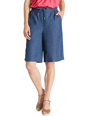 Bermuda chambray élastiqué