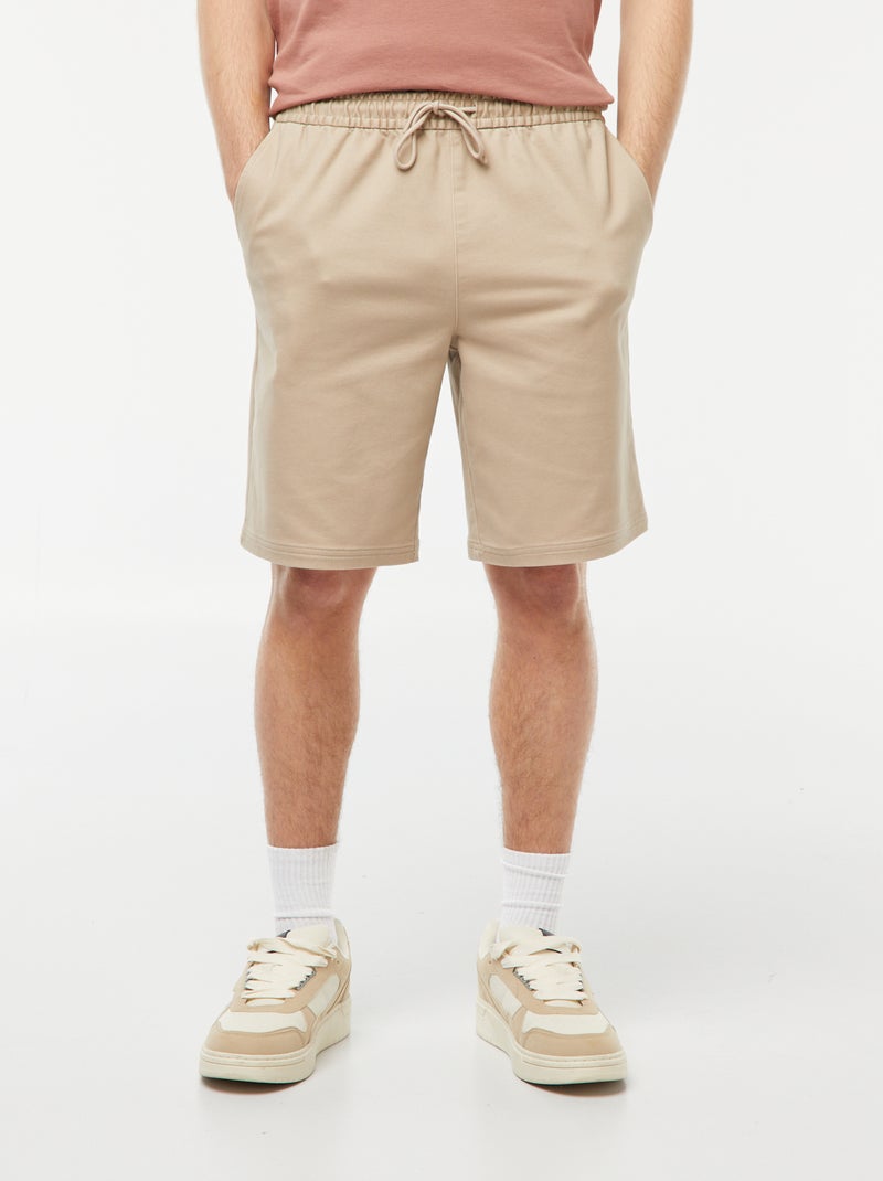 Bermuda chic à coupe droite Beige - Kiabi