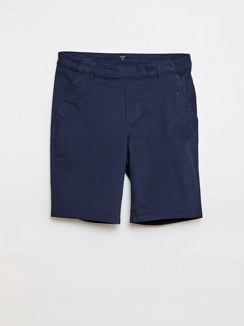Bermuda chino - collection facile à enfiler Bleu - Kiabi