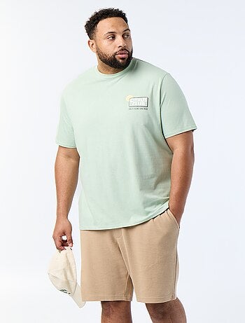 Bermuda chino à la taille élastiquée
