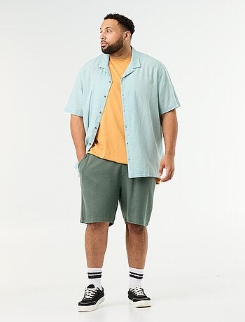 Bermuda chino à la taille élastiquée