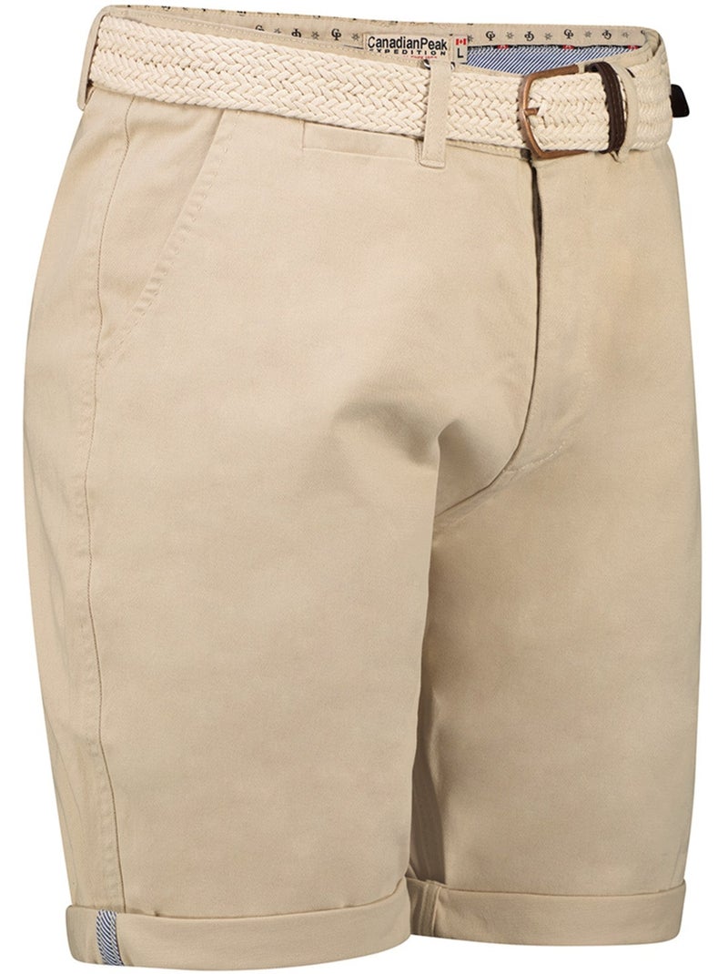 Bermuda chino avec ceinture plageak – canadian peak Blanc cassé - Kiabi