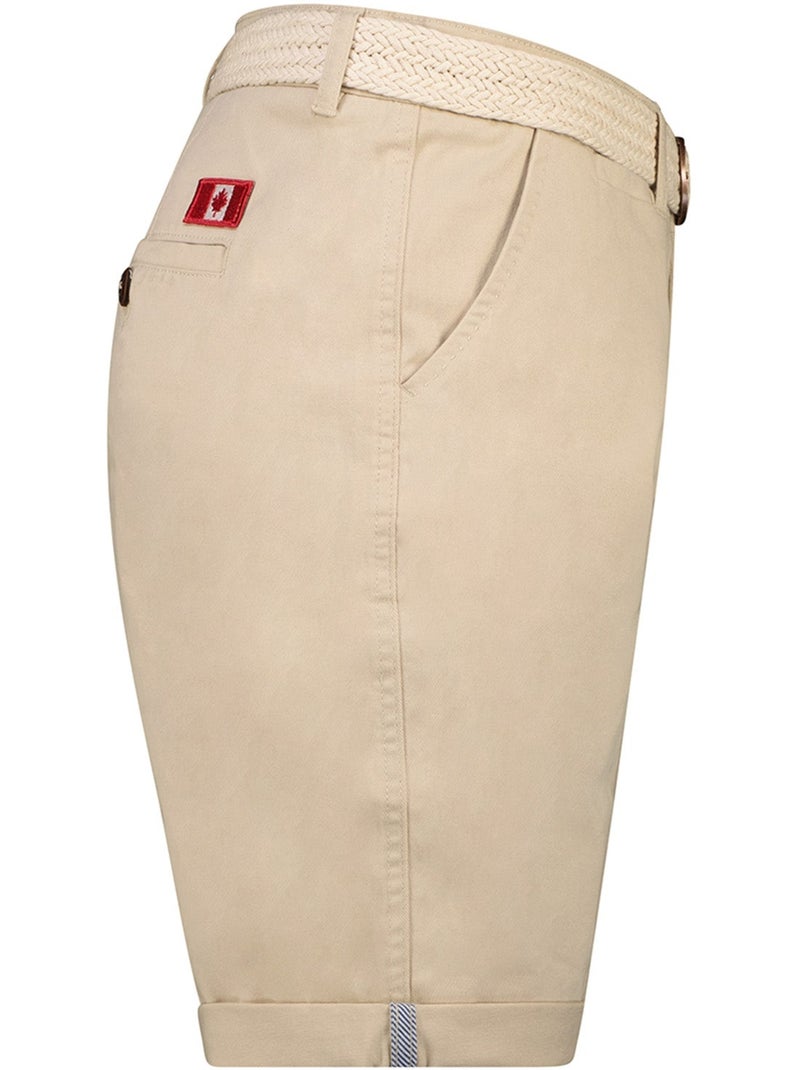 Bermuda chino avec ceinture plageak – canadian peak Blanc cassé - Kiabi