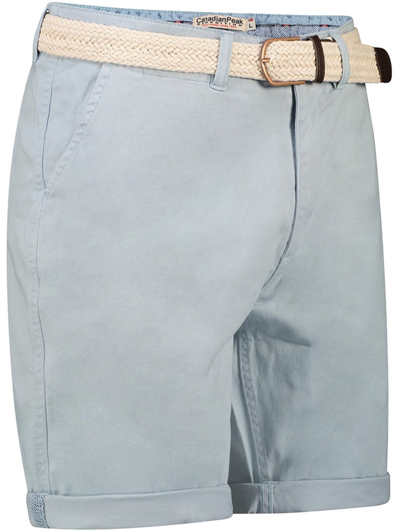 Bermuda chino avec ceinture plageak – canadian peak Bleu ciel - Kiabi