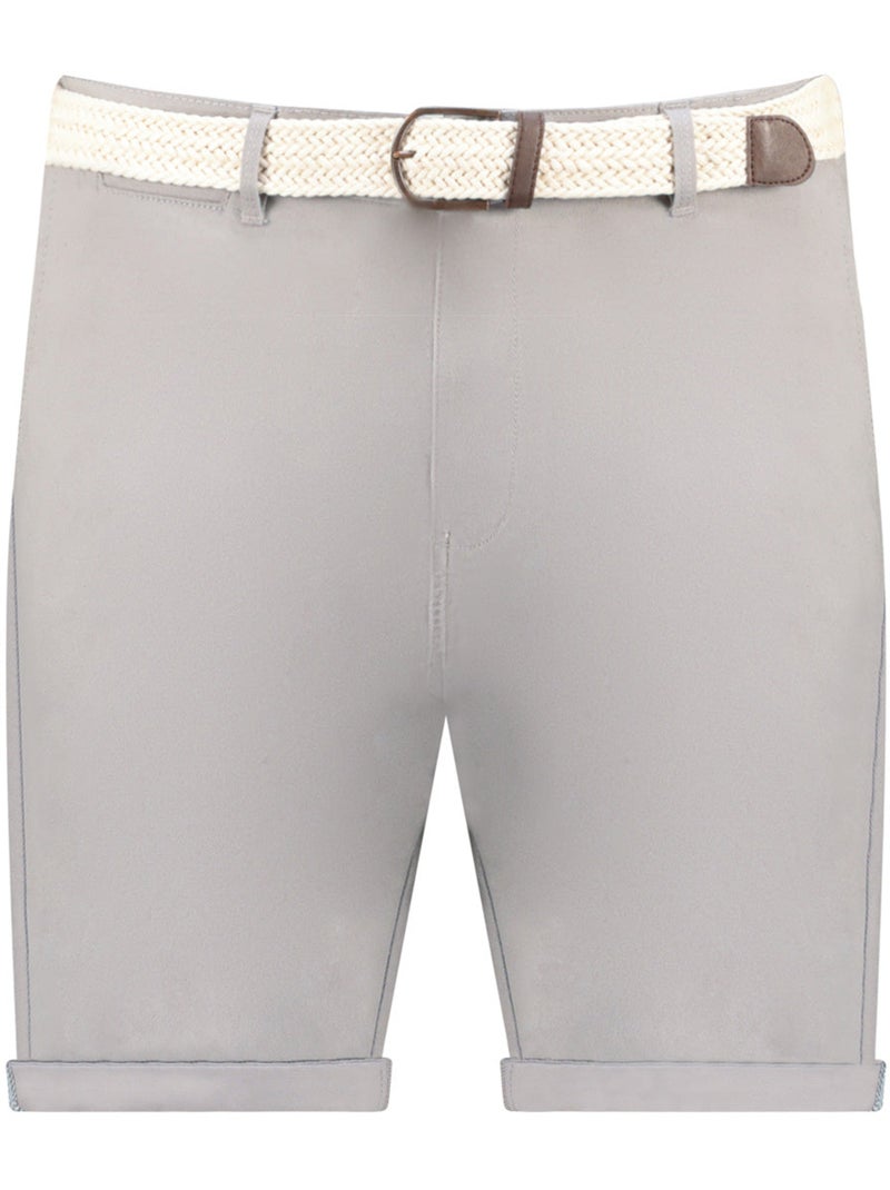 Bermuda chino avec ceinture plageak – canadian peak Gris clair - Kiabi
