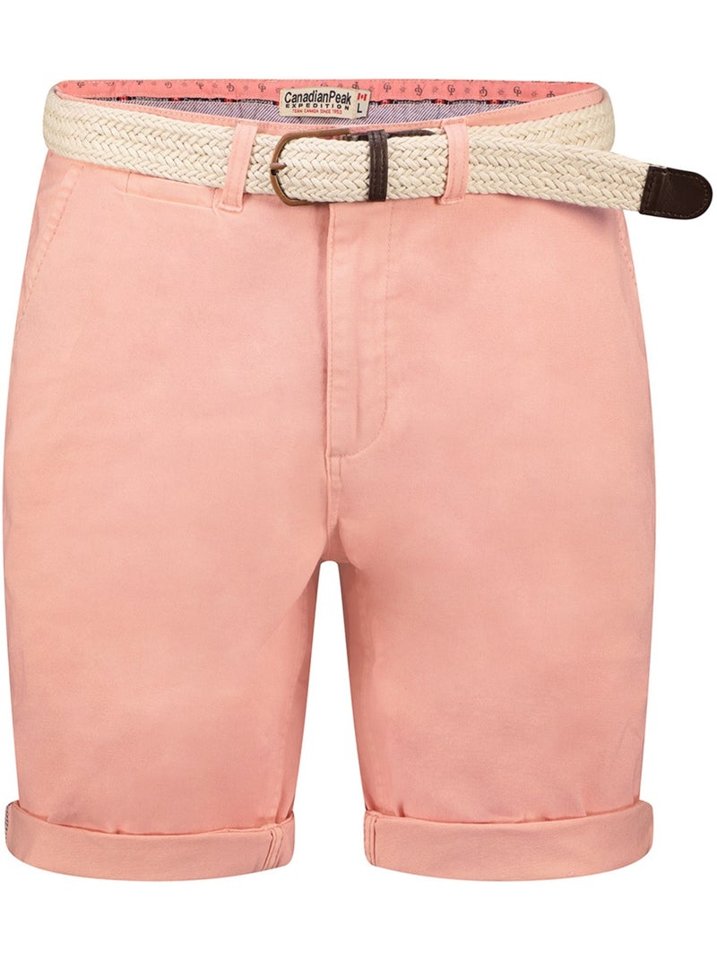 Bermuda chino avec ceinture plageak – canadian peak Rose clair - Kiabi