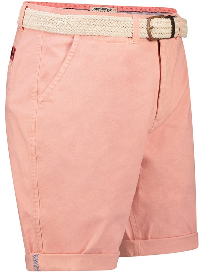 Bermuda chino avec ceinture plageak – canadian peak Rose clair - Kiabi