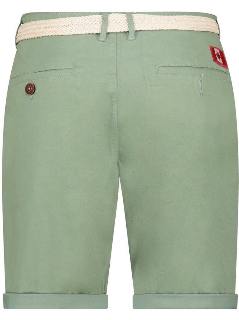 Bermuda chino avec ceinture plageak – canadian peak Vert pistache - Kiabi