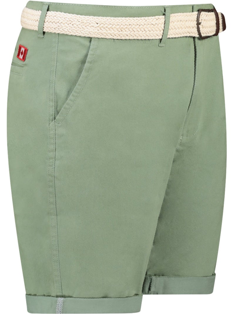 Bermuda chino avec ceinture plageak – canadian peak Vert pistache - Kiabi