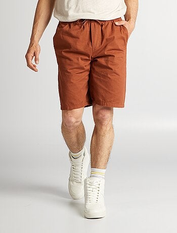 Bermuda chino avec taille élastiquée