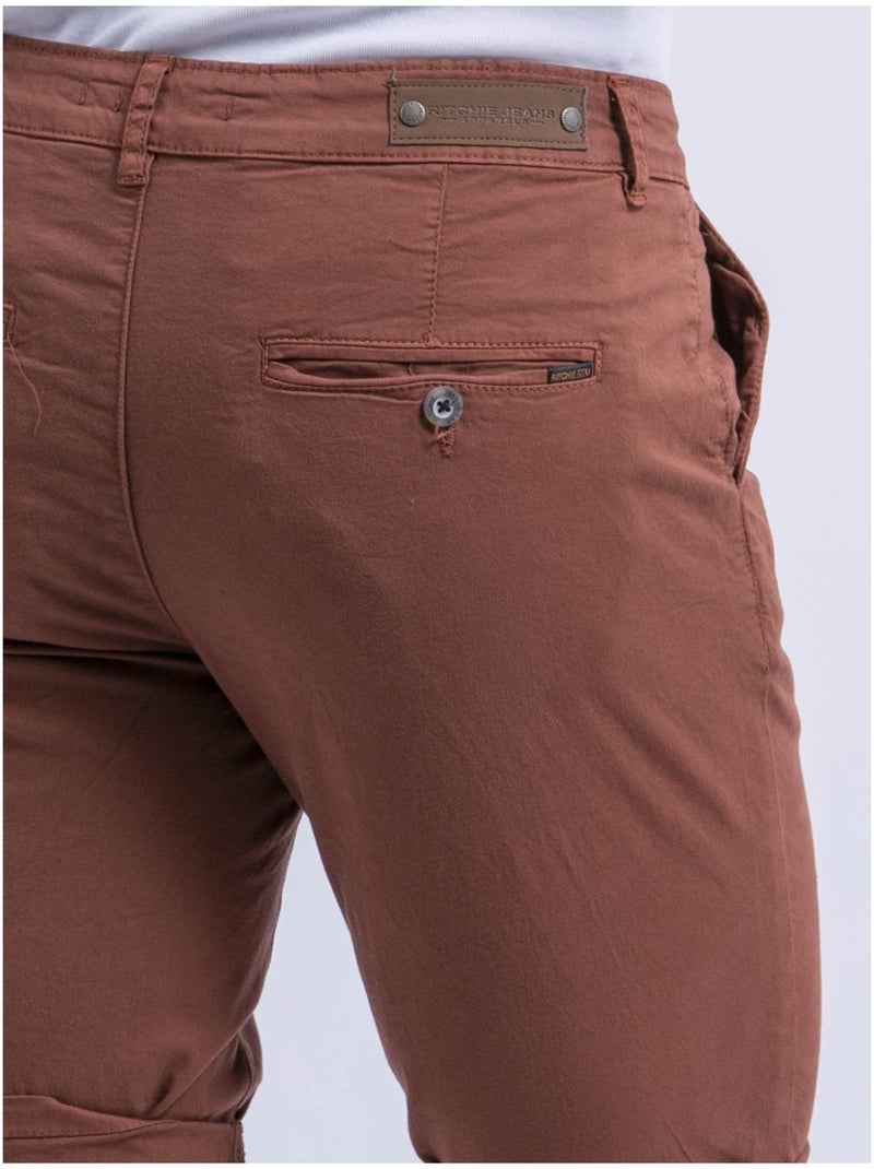 Bermuda chino BABILITO Rouge brique - Kiabi
