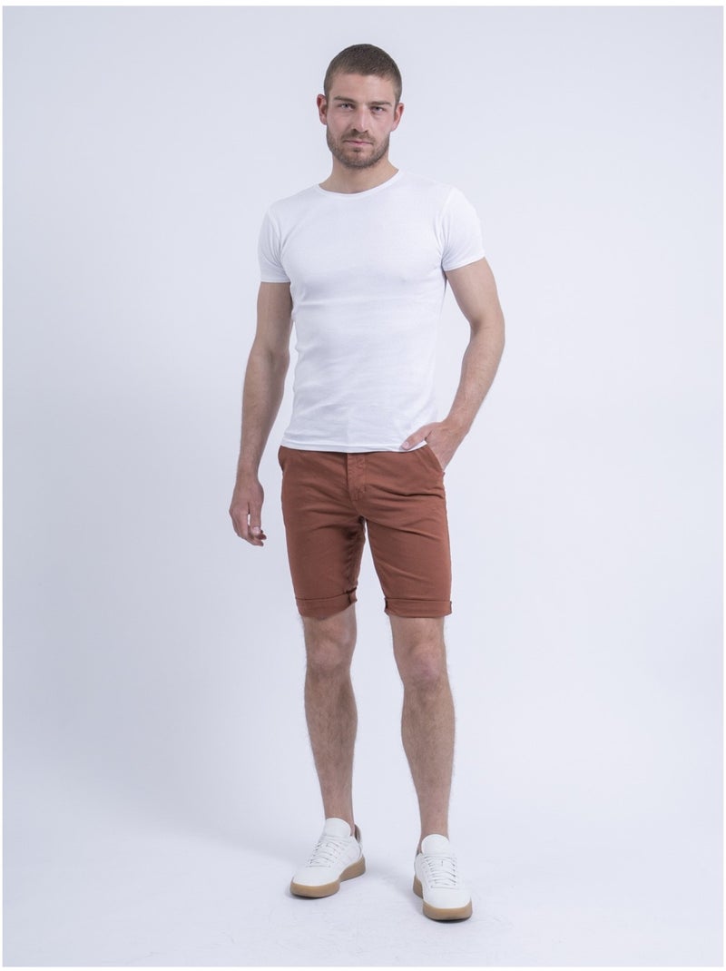 Bermuda chino BABILITO Rouge brique - Kiabi