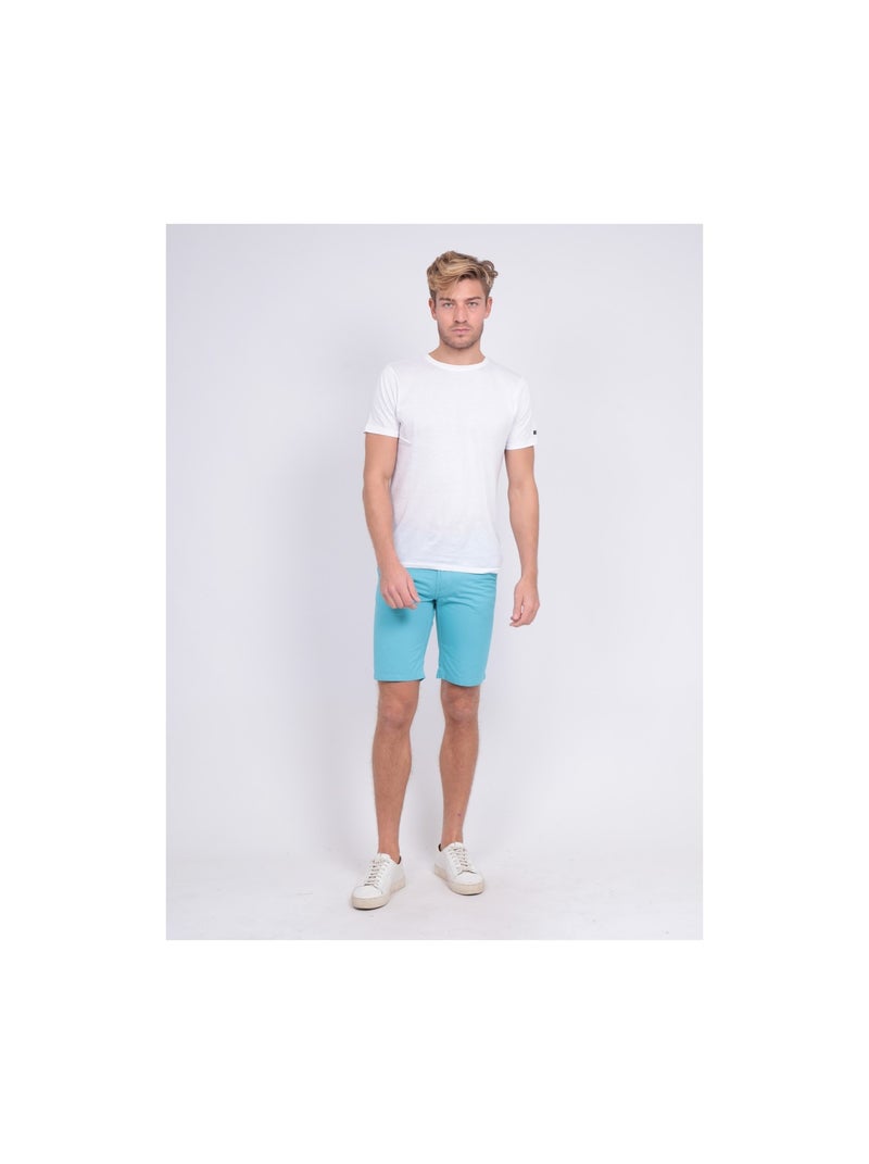 Bermuda chino BAGOO Bleu turquoise - Kiabi